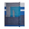 Reversible Alpaca Throw Blanket- Blue Nile