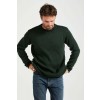 Merino Wool Roll Neck Sweater - Green