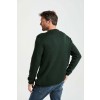 Merino Wool Roll Neck Sweater - Green