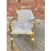 Aran Classic Super Soft Merino Patch Cot Knitted Wool Throw Blanket