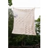 Aran Classic Super Soft Merino Patch Cot Knitted Wool Throw Blanket