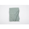 Aran Super Soft Merino Sea Foam Green Patch Cot Knitted Wool Throw Blanket