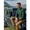 Merino Wool Roll Neck Sweater - Green