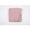 Aran Winter Rose Super Soft Merino Cables Knitted Wool Throw Blanket