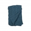 Aran Irish Sea Super Soft Merino Paste Cables Knitted Wool Throw Blanket