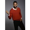 Merino Wool Sport V-Neck - Burnt Umber
