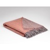 Peach Nectar Throw 100% Pure Wool Blanket