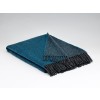 Larkspur Reversible Wool Throw Blanket