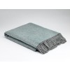 Cosy Aqua Wool Throw Blanket