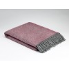Cosy Rose Wool Throw 100% Pure Wool Blanket