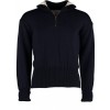 Greenwich Quarter Zip Wool Sweater - Navy