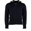 TW Kempton Greenwich Quarter Zip Wool Sweater - Navy