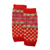 Fairisle Legwarmers - Red