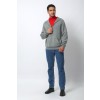 Merino Wool Half-Zip Hoodie - Mid Gray