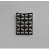 Elg Grey - Black Wool Throw Blanket