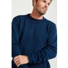 Merino Roll Neck Sweater - Navy