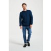 Merino Roll Neck Sweater - Navy