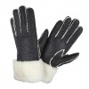 Sheepskin Cuff Gloves Black