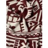 Geo Blanket Burgundy