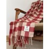 Lava Plaid Recycled Wool Blanket 