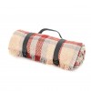 Keith Check Rug Roll Red & Silver
