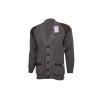 TW Kempton Laird - Chunky Knit Traditional Wool Cardigan with Harris Tweed Patches - Derby Tweed
