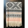 Marius Wool Throw Blankets - Light Pink