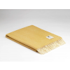 Merino Wool Throw Blanket Lemon Herringbone