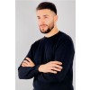 Royal Crew Neck Black Alpaca Sweater