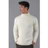 Paul James The Modern Submariner - Roll Neck Merino Wool Sweater - Ecru