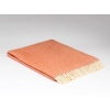Merino Wool Throw Blanket Clementine Herringbone