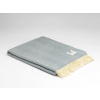 Merino Wool Throw Blanket Topaz Herringbone