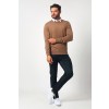 Merino Wool Crew Neck Sweater - Camel