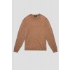 Merino Wool Crew Neck Sweater - Camel