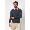 Merino Wool Crew Neck Sweater - Sky Blue