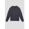 Merino Wool Crew Neck Sweater - Charcoal