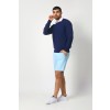 Merino Wool Crew Neck Sweater - Navy