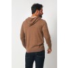 Merino Wool Full Zip Hoodie Sweater - Camel