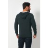 Merino Wool Full Zip Hoodie Sweater - Hunter Green