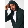 Merino Wool Full Zip Hoodie Sweater - Hunter Green