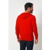 Merino Wool Full Zip Hoodie Sweater - Red