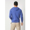 Merino Wool Full Zip Hoodie Sweater - Sky Blue