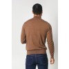 Merino Wool Quarter Zip Sweater - Camel