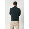 Merino Wool Quarter Zip Sweater - Hunter Green