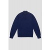 Merino Wool Quarter Zip Sweater - Navy