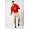 Merino Wool Quarter Zip Sweater - Red