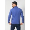 Merino Wool Quarter Zip Sweater - Sky Blue