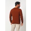 Merino Wool Sport V-Neck - Rust