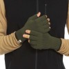 Minus33 Merino Wool Fingerless Gloves Lightweight - Olive Drab Green