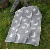 Moon & Stars Wool Throw Blanket